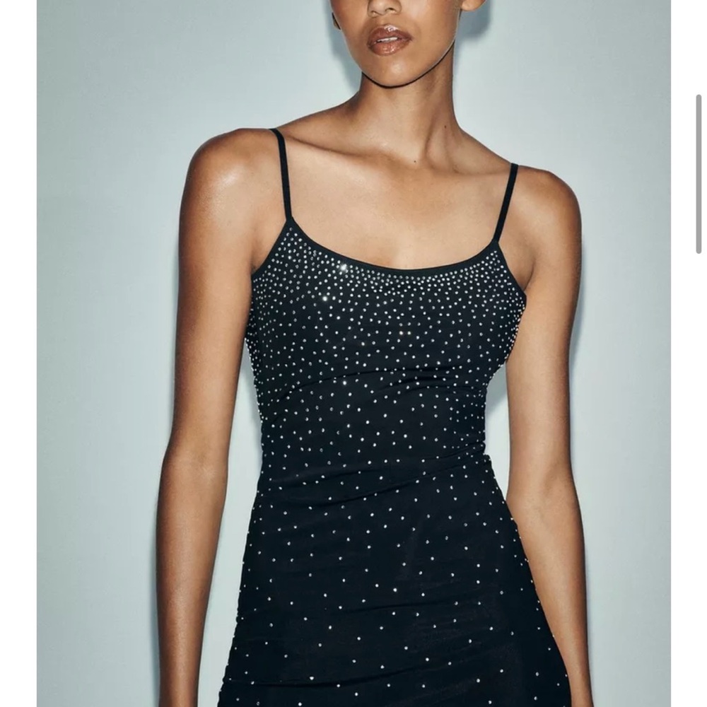 STRASS POLYAMIDE DRESS - Picture 2 of 8
